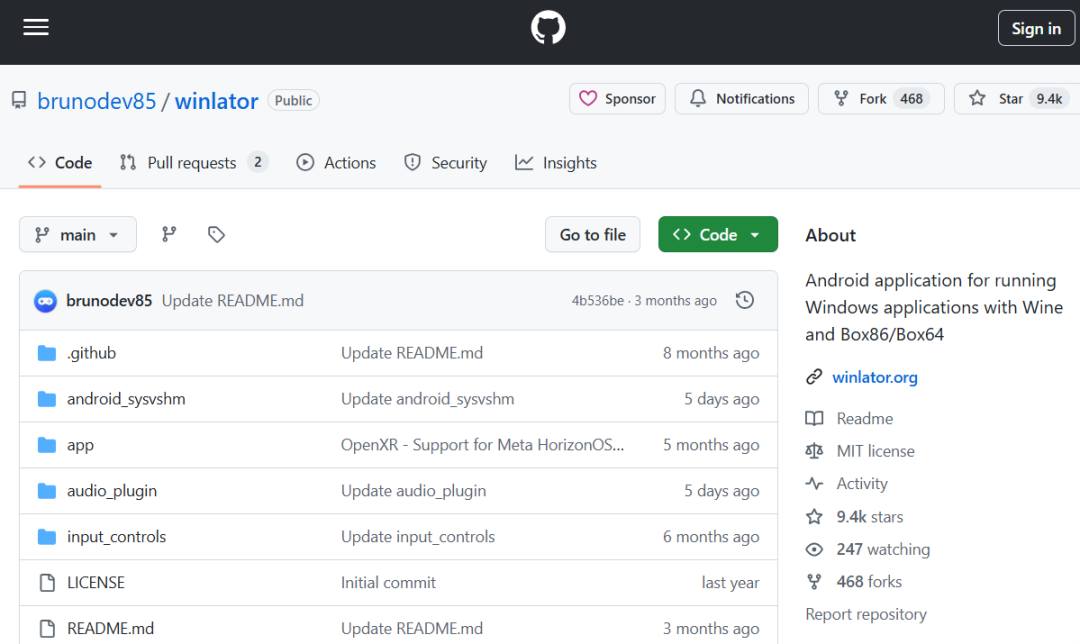 Winlator github截图
